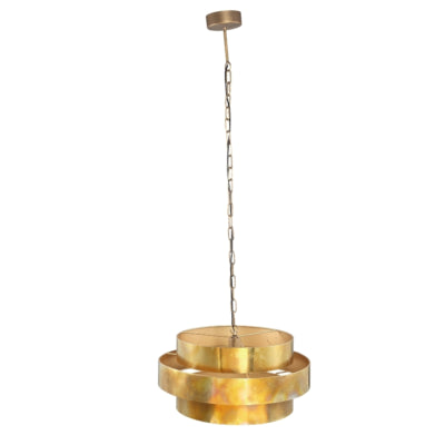 Ptmd lampe suspendue Zanth couleur or 52 cm | 2 pièces