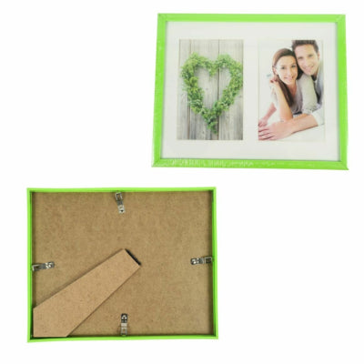 Cadre photo passe-partout facile pour 2 photos vert 10 x 15 cm | 12 pièces