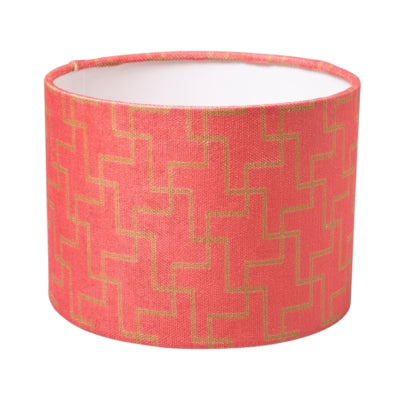 (r) abat-jour cylindre rose 21 x 15,5 cm | 8 pièces