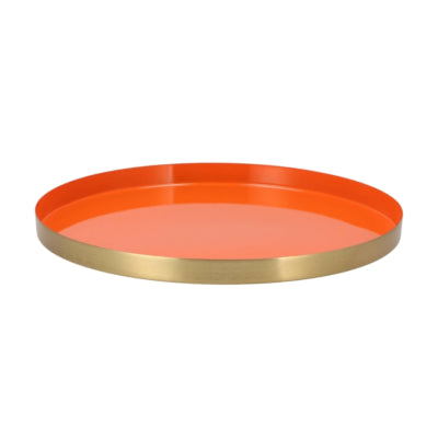 Plateau Daan en bois courbé marrakech orange 33 cm | 6 pièces