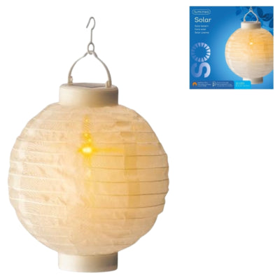 Lumineo(r) lanterne solaire boule effet flamme 23 cm | 56 pièces
