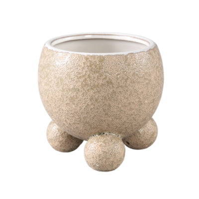 Ptmd pot de fleur malinda s crème 12,5 cm | 12 pièces