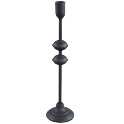 Ptmd bougeoir ciba noir 37 cm | 6 pièces