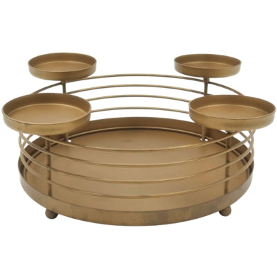 Bougeoir H s collection Avent doré 32 cm | 2 pièces