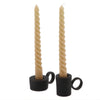Chandelier Daan en bois courbé dobra métal noir 9 cm | 24 pièces