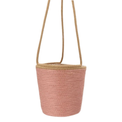 Panier suspendu Daan en bois courbé Tripoli rose 16 cm | 10 pièces