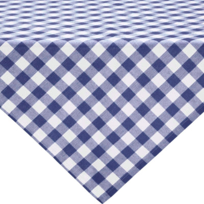 Nappe papier à carreaux bleu 80 x 80 cm | 30 pièces