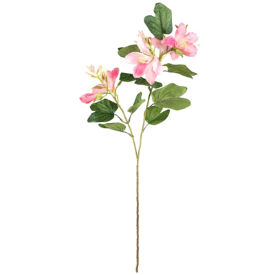 Ptmd fleur artificielle bauhinia rose 85 cm | 6 pièces