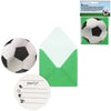 Cartes d'invitation football 10 cm 6 pièces | 48 pièces