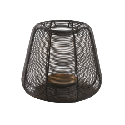Ptmd lanterne jaden s noir 25 cm | 2 pièces