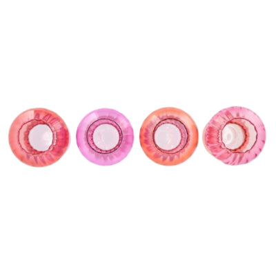 Vase Daan en bois courbé nova rose 17 cm 4 assortis | 8 pièces