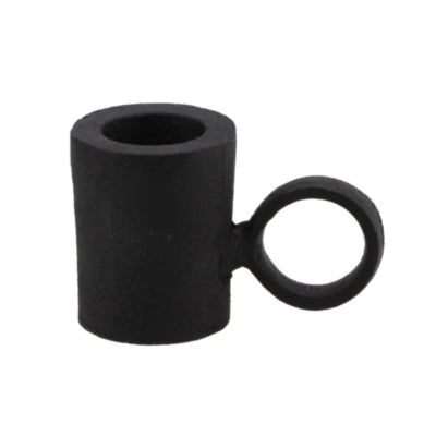 Bougeoir Daan en bois courbé dobra métal noir 7 cm | 24 pièces