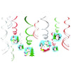 Amscan pendentif spirale bonhomme de neige d'hiver 61 cm lot de 12 | 24 pièces