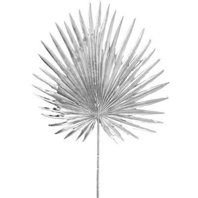 Hbx branche artificielle Livistonia couleur argent 85 cm | 20 pièces