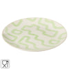 Assiette J-line motif vert 22 cm | 12 pièces