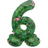 Folat ballon en aluminium debout 6 ambiance jungle 41 cm | 20 pièces