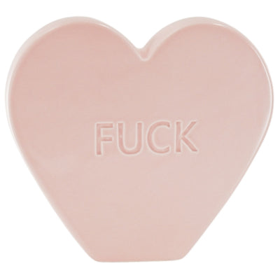 Housevitamin statue bonbon coeur rose clair 19,5 cm | 6 pièces