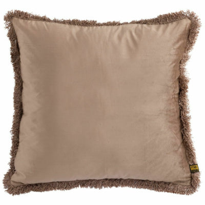 Ptmd coussin nous velours taupe 60 x 60 cm | 4 pièces