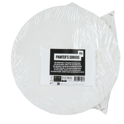 Toile à peindre sur toile 30 cm 4 assortiment de 4 b-choice | 6 pièces