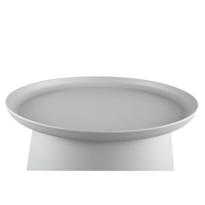 Ptmd table d'appoint nicca gris 69 cm | 2 pièces