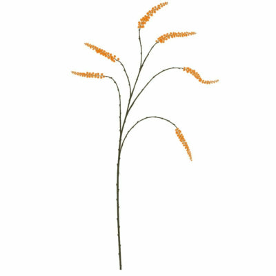 Daan branche artificielle en bois courbé baies orange 115 cm | 12 pièces