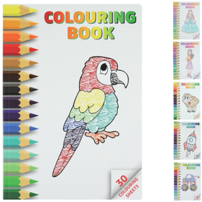 Livre de coloriage a4 30 pages 6 assortis | 24 pièces
