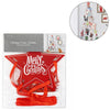 Sorbo Porte-cartes de Noël ruban rouge 41 pièces | 24 pièces