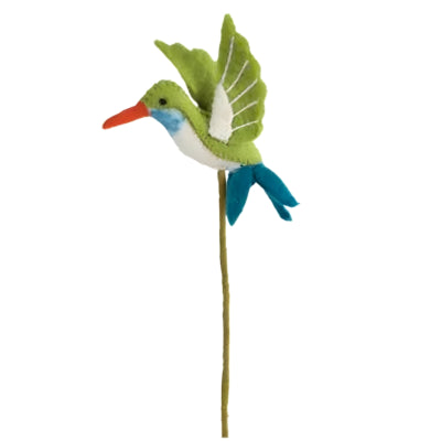 Décoration colibri feutre 37 cm | 12 pièces