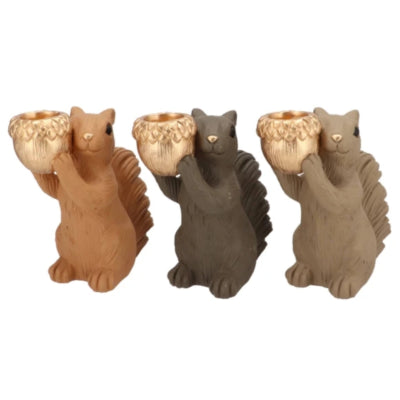 Daan bol en bois courbé Jingle écureuil debout marron 21 cm 3 assortis | 6 pièces