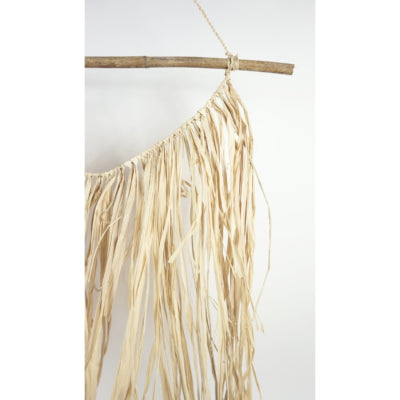 Décoration murale raphia salsa 60 cm | 18 pièces