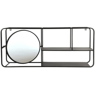 Countryfield étagère murale ascona noir 98 cm | 2 pièces