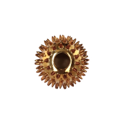 Daan vase en bois courbé pointe dorée 22 cm | 2 pièces