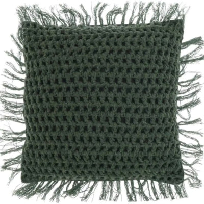 Coussin vivant unique tufo laurier vert 45 x45 cm | 6 pièces