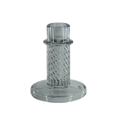 Housevitamin chandelier twist verre fumé gris 10 cm | 24 pièces