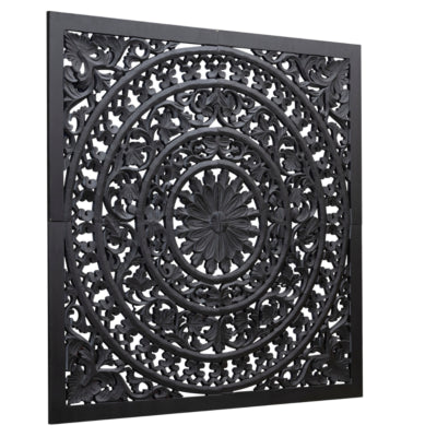 Ptmd panneau mural akoulina noir 120 cm 4 pièces | 2 pièces