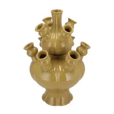 Vase Daan en bois courbé rotterdam vert 2 pièces 36 cm | 2 pièces