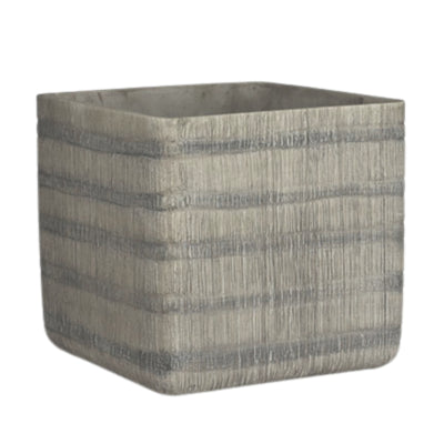Pot de fleurs kyoto gris 21 cm | 4 pièces