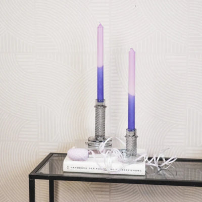 Housevitamin chandelier twist verre fumé gris 15 cm | 24 pièces