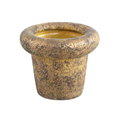 Ptmd pot de fleur relandi xs doré 17 cm | 8 pièces