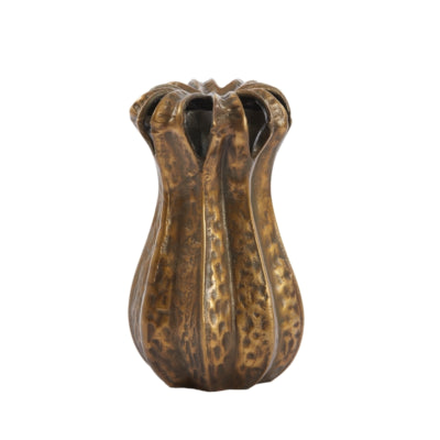 Lumière vivante Lampe et vase vivant abajo couleur bronze antique 25 cm | 2 pièces