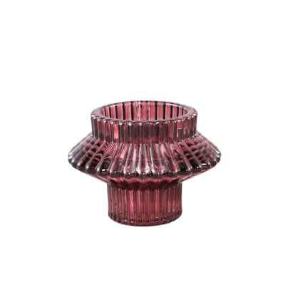 Ptmd bougeoir milandi duo rose 6 cm | 12 pièces