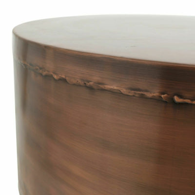 Ptmd table d'appoint Georgy métal cuivre 80 cm lot de 2