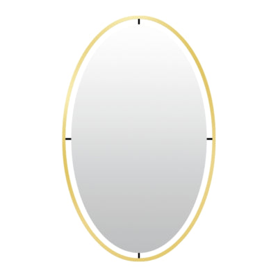 Miroir mural Len-fra salem doré 60 cm | 2 pièces