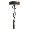 Lampe suspendue Light Living Kasper noire 55 cm | 2 pièces