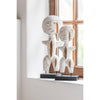 Figurine J-line primitive blanche 35 cm | 3 pièces