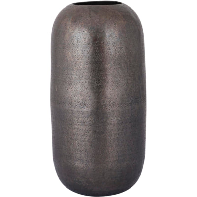 Ptmd vase yourne l aluminium gris 34 cm | 6 pièces