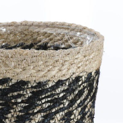 Panier en mica bonaparte noir 14 cm | 18 pièces