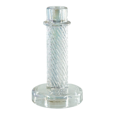 Bougeoir Housevitamin twist verre irisé 15 cm | 24 pièces
