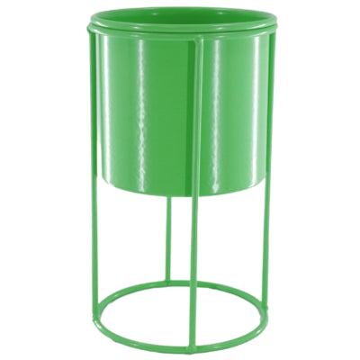 Pot de fleur Housevitamin sur métal standard vert 19 cm | 12 pièces