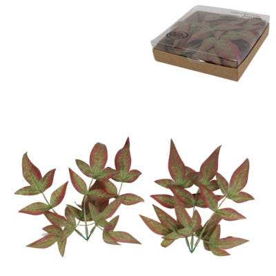 Décoration accents maison feuilles tillandsia 12 cm 6 assortis | 24 pièces